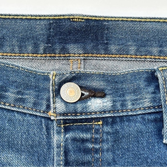 Levi's 501 Original Fit Button Fly Anchor Stretch Straight Jeans, Size 38x32 - Picture 8 of 11